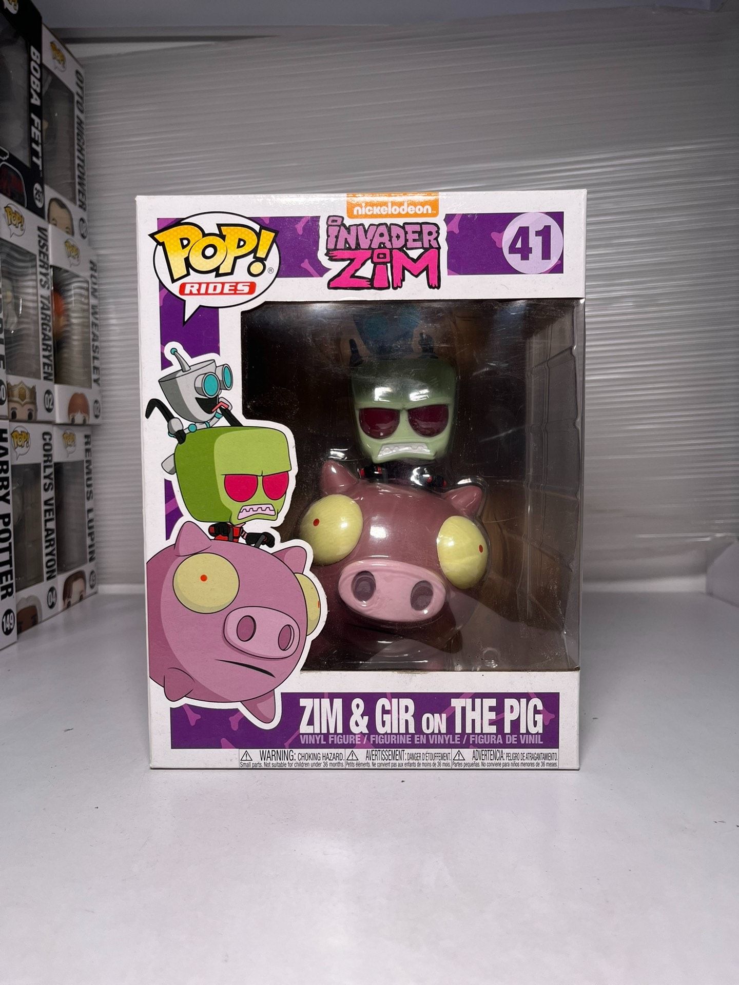 Фигурка Funko POP! INVADER ZIM 41# Zim & Gir ON THE PIG