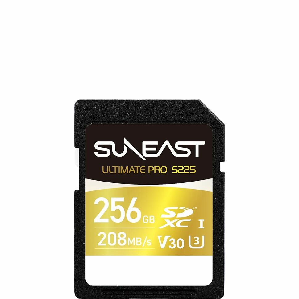 Карта памяти SUNEAST Ultimate Pro S225 Gold SDXC UHS-I V30 256Гб