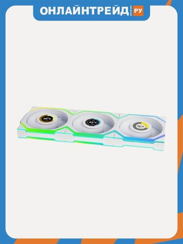 Изображение товара Вентиляторы для корпуса Lian LI UNI FAN SL WIRELESS LCD 120 White 3шт (G99.12SLLCD1W3W. R0)