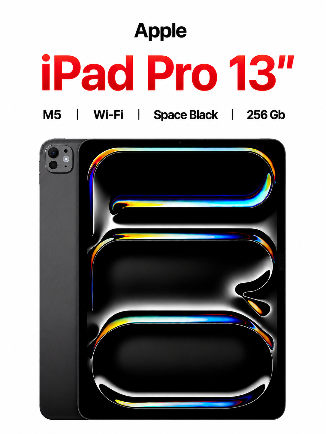 Планшет Apple iPad Pro 13 (2025) M5, 256 ГБ, Wi-Fi, Space Black | Черный