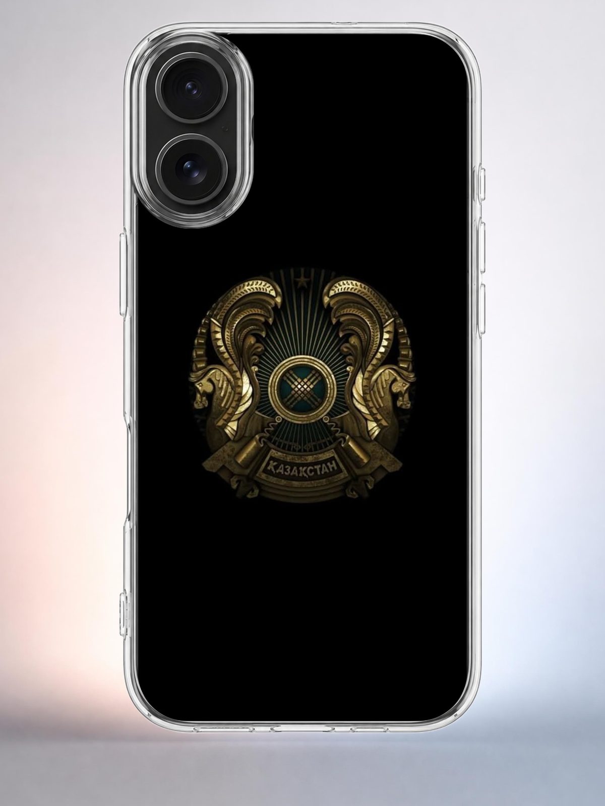 Чехол iPhone 16 Герб Казахстана Y2K Indie Sleaze