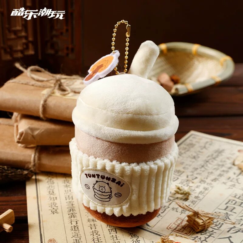 Ключен с изображением ганодермы и кофе от Tu Tu Zi, сезон здоровья, плюшевая подвеска