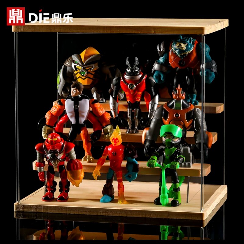BEN10 Флэйм Мэн 10 см деревянная витрина коллекционная фигурка 8-е издание