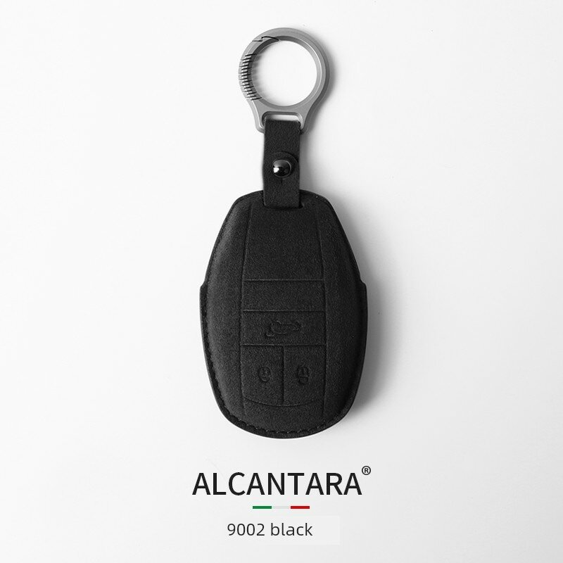 Чехол для ключей Bentley с материалом Alcantara-9002, черный цвет, титановый замок, премиум-держатель для ключей