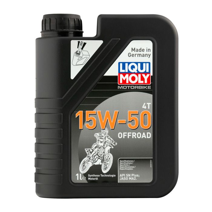 Синтетическое моторное масло Liqui Moly Motorbike 4T Offroad 15W-50, 1л