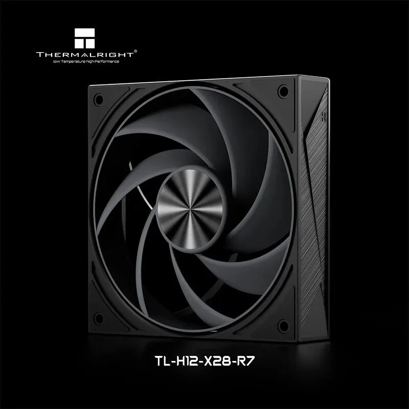 Вентилятор охлаждения Thermalright TL-H12-X28-R7 черный с кольцевыми лопастями для ПК