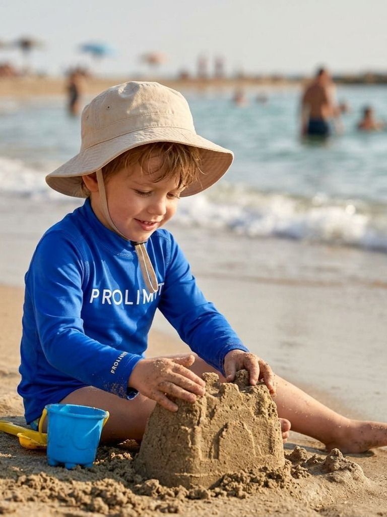 Гидромайка детская лайкра PROLIMIT Rashguard Kids LS blue, M