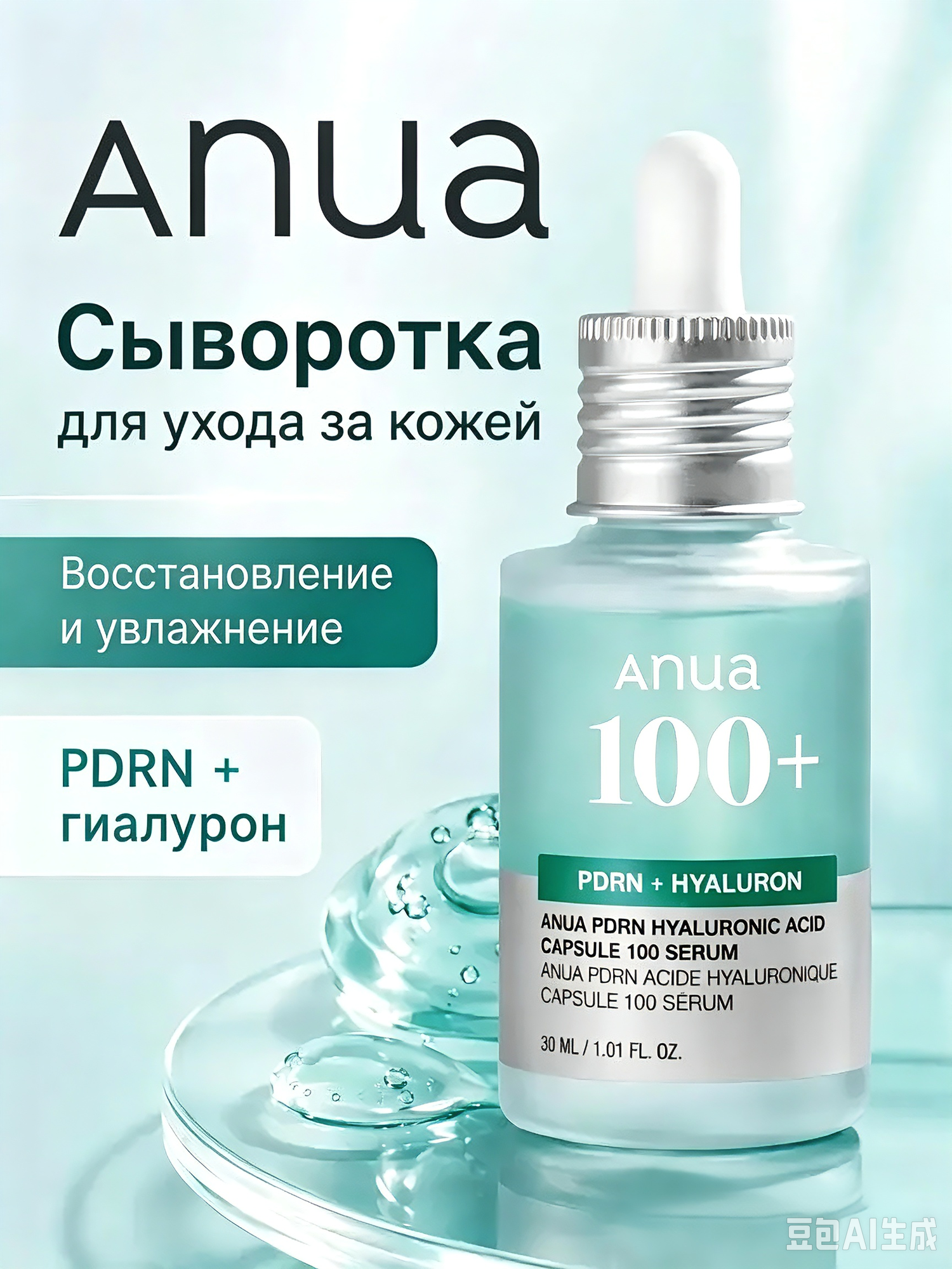 Подлинник Anua Сыворотка для ухода за кожей Восстановление, 30.2 мл