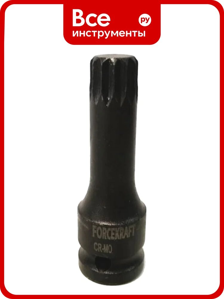 Головка-бита SPLINE ударная Forcekraft, M18,1/2", FK-24807818MPB, FK-24807818MPB(27085)