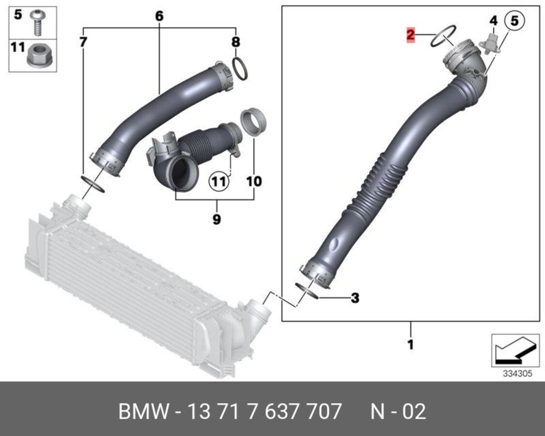 Профильный уплотнитель org (BMW 13717637707)