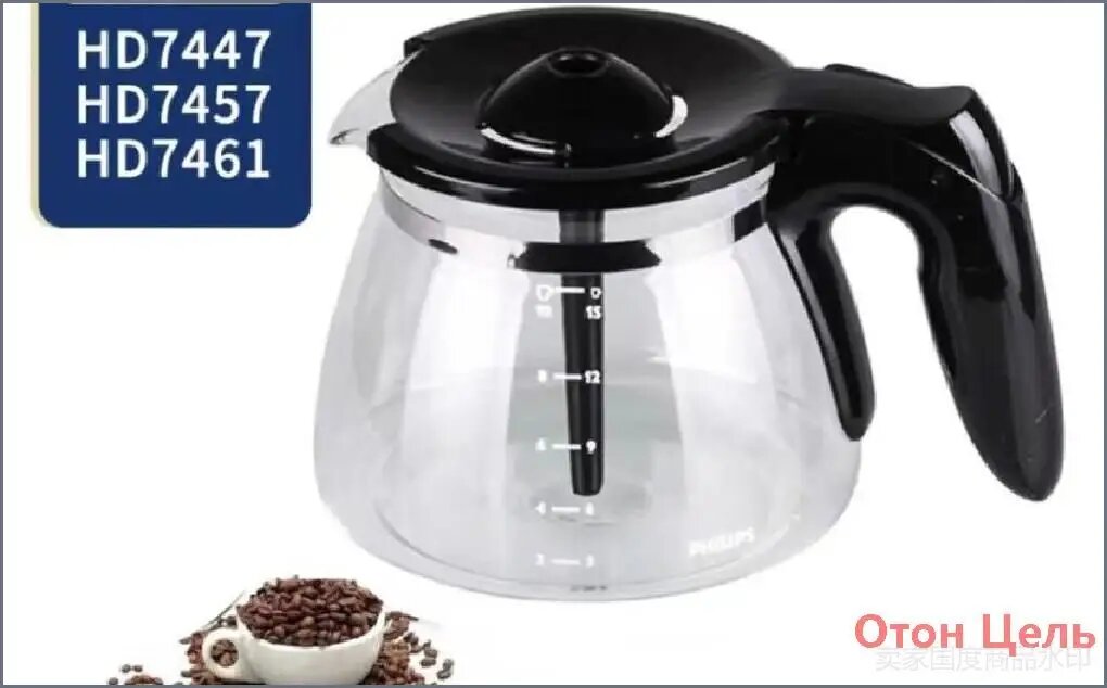 Профессиональная кофеварка Philips HD7447, HD7457, HD7459, HD7461, HD7462, хром, черный матовый