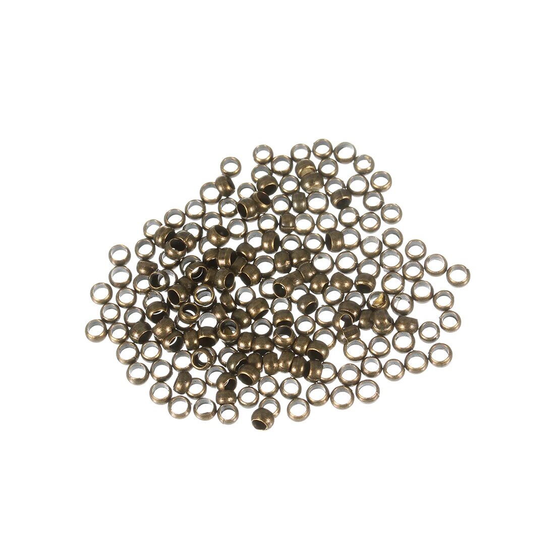 Обжимные бусины Bronze 2 мм, Linsoir Beads