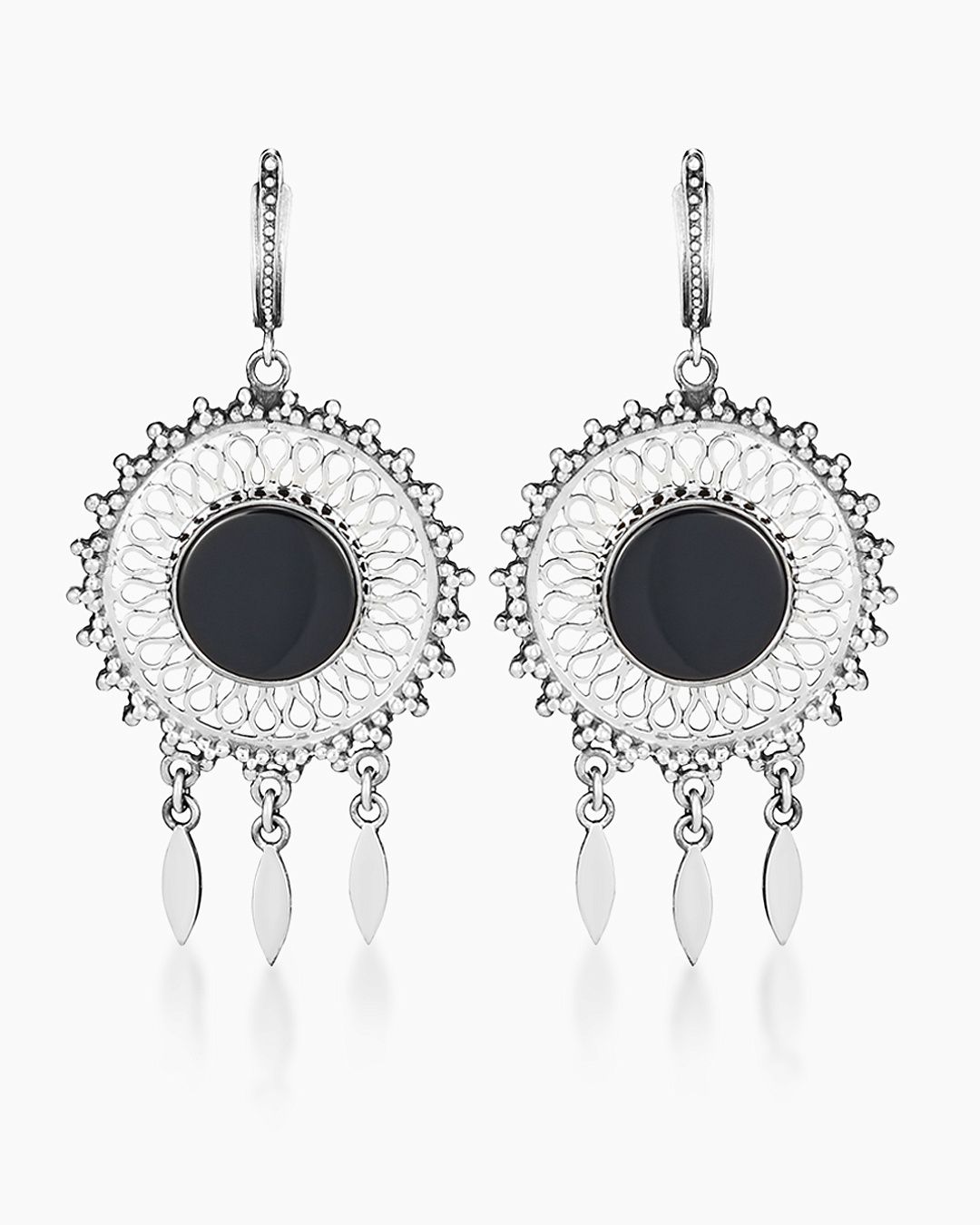 Серьги SARKISSIAN, серебро, 925 проба, оникс