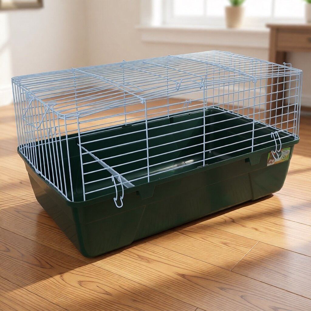 Клетка для мелких животных, грызунов, кроликов Triol SY2301, размер 60 х 36 х 33 см, цвет - зеленый