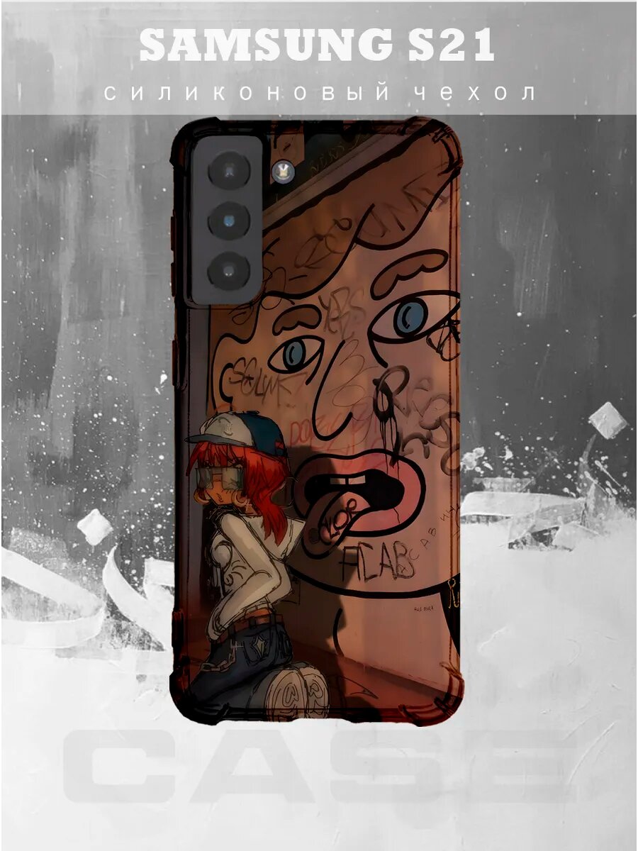 Чехол на SAMSUNG S21 с принтом девочка