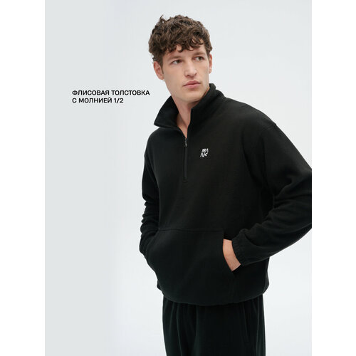 фото Толстовка спортивная rank polar fleece halfzip, размер xl, , черный