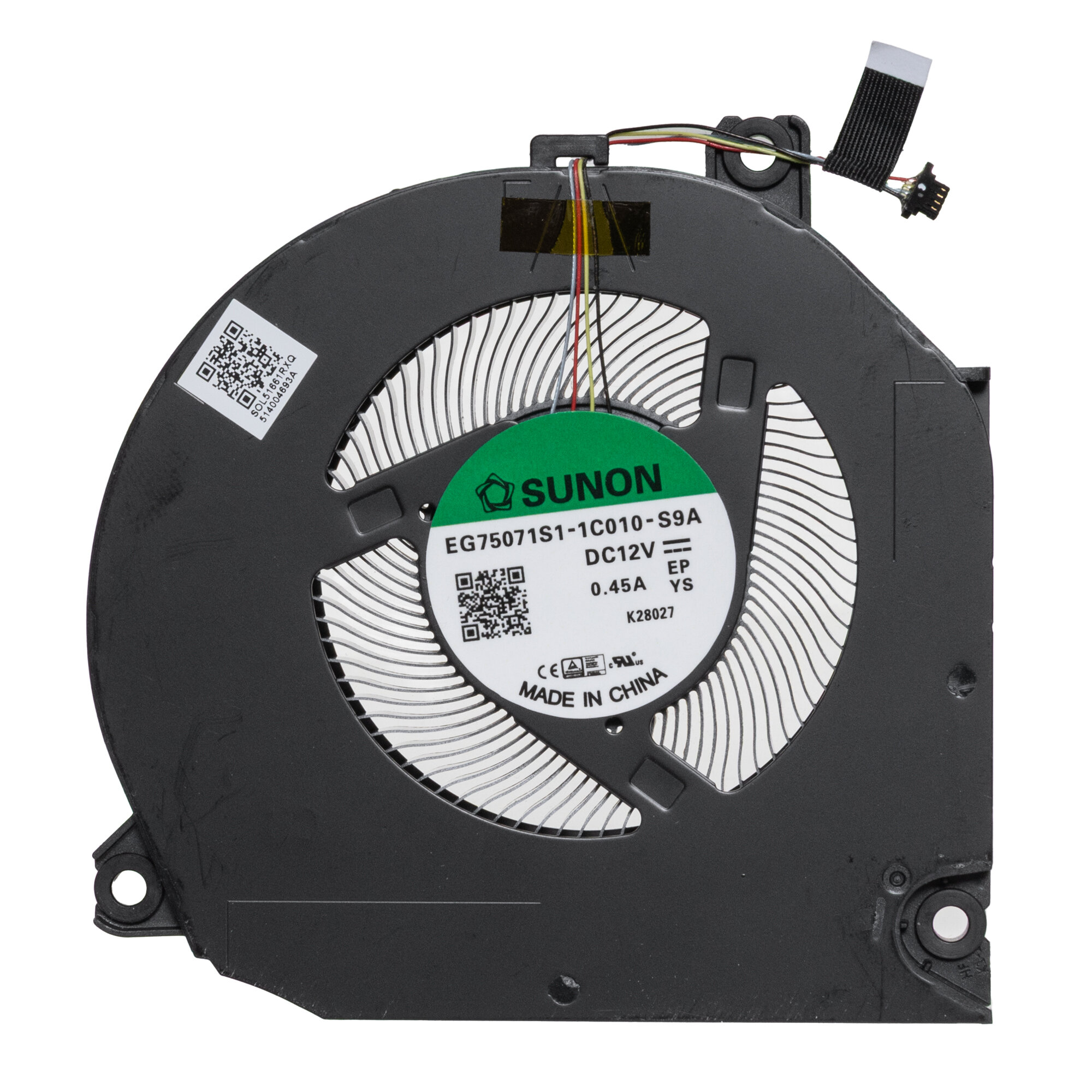 Кулер для ноутбука Honor Hunter V700 FRD-WFD9 FRD-WFG9 / EG75071S1-1C010-S9A / SOL51661RXQ - 4 pin