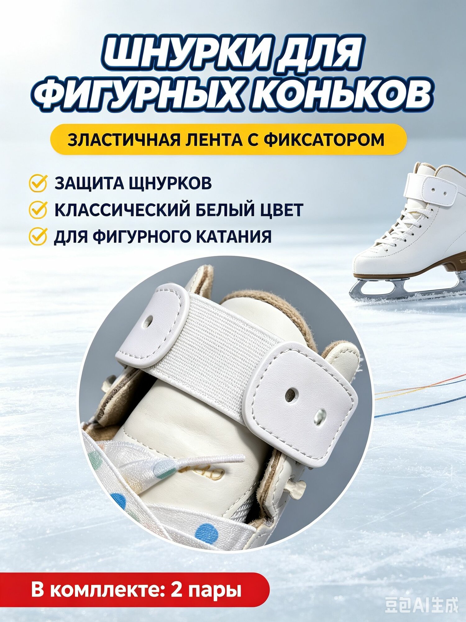 Фиксаторы для шнурков 4 шт