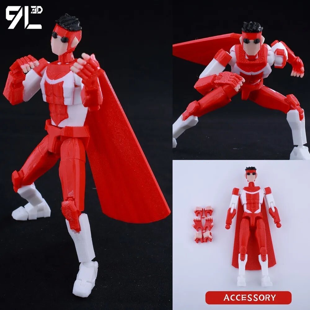 Эксклюзивный подвижный манекен Lucky Dummy Неуязвимый 13 3D печатная фигурка