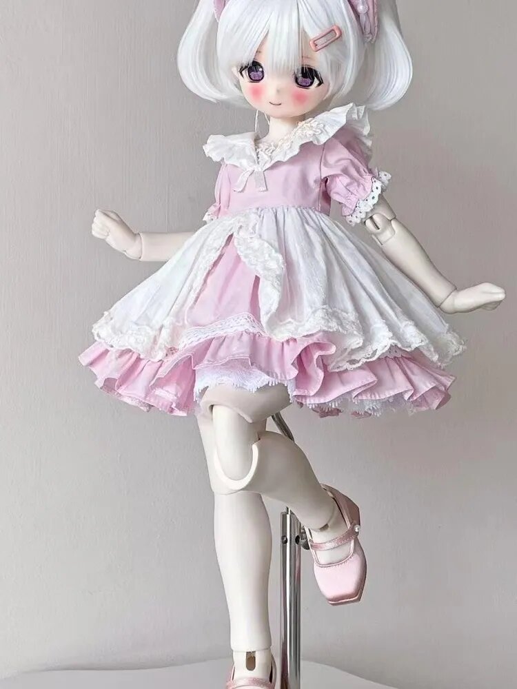 Платье для BJD куклы 1/4, стиль Sweet Lolita, Coquette, Толстое тело MSD