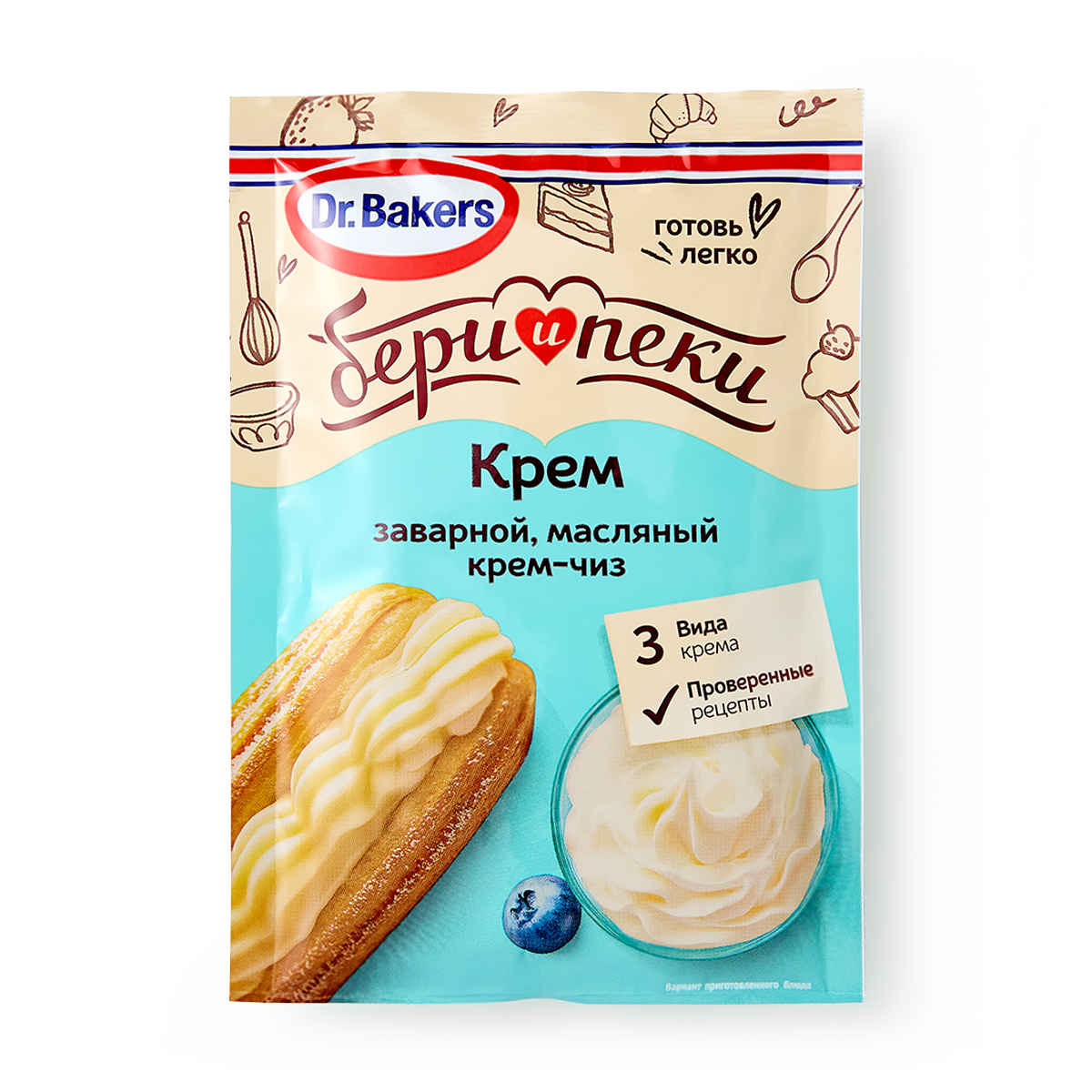 Смесь для крема Dr.Bakers, для торта, 75 граммов, 1 упаковка