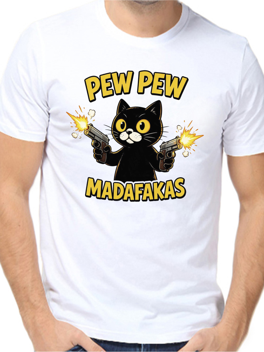 Футболка pew pew madafakas