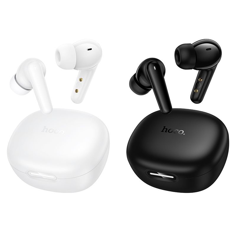 Hoco Наушники беспроводные с микрофоном, Bluetooth, USB Type-C, черный