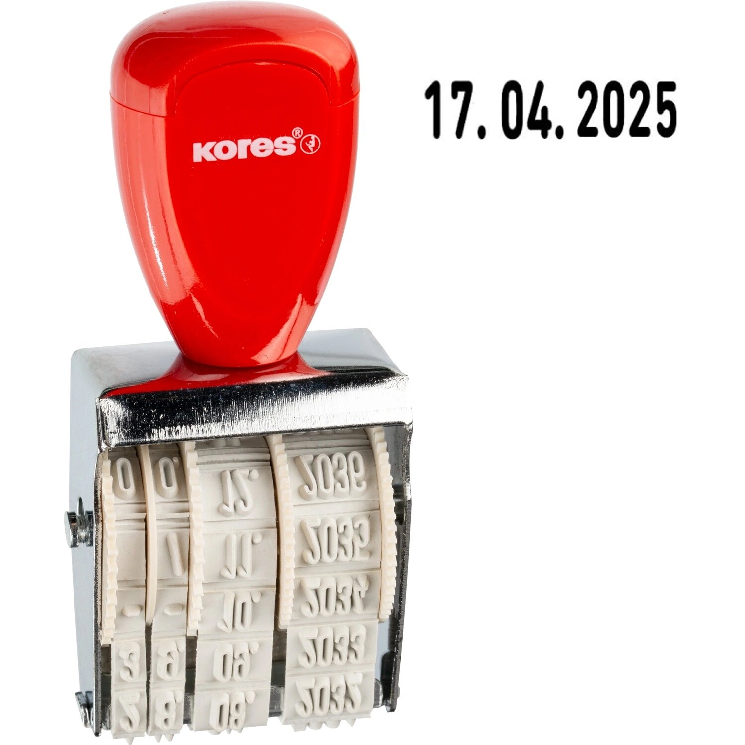 Kores Датер ручной самонаборный цифровой Kores (шрифт 4 мм, оттиск 25x4 мм)