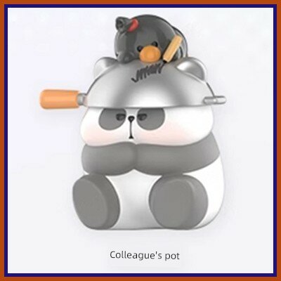MR.PA 3-е поколение Панды-работяги, мягкая игрушка в слепом ящике - 1 шт. Дизайн 'Котел коллеги'
