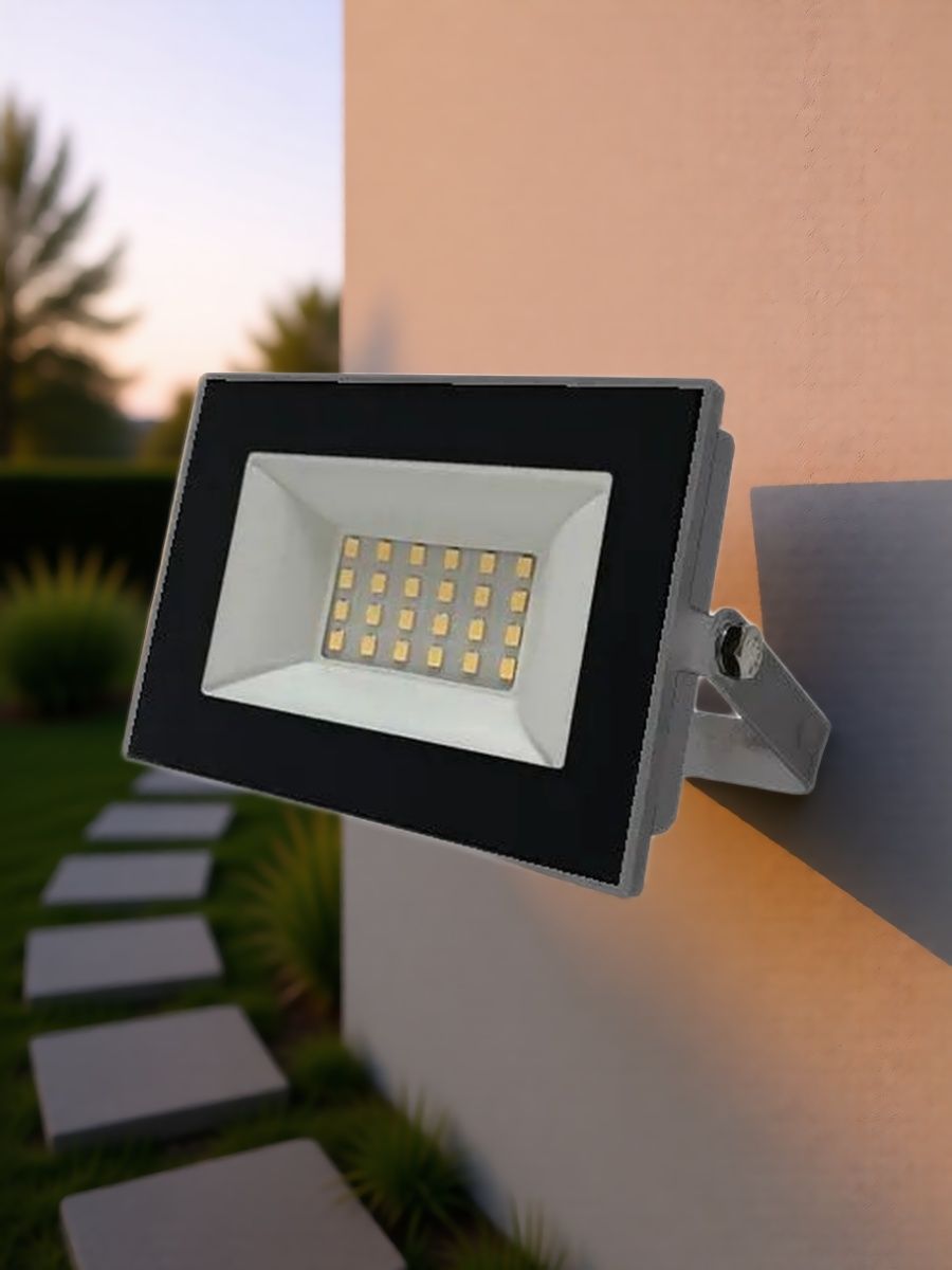 Светодиодный прожектор FL-LED Light-PAD 30W 6400К Grey 3000Лм 30Вт AC220-240В 122x95x26мм