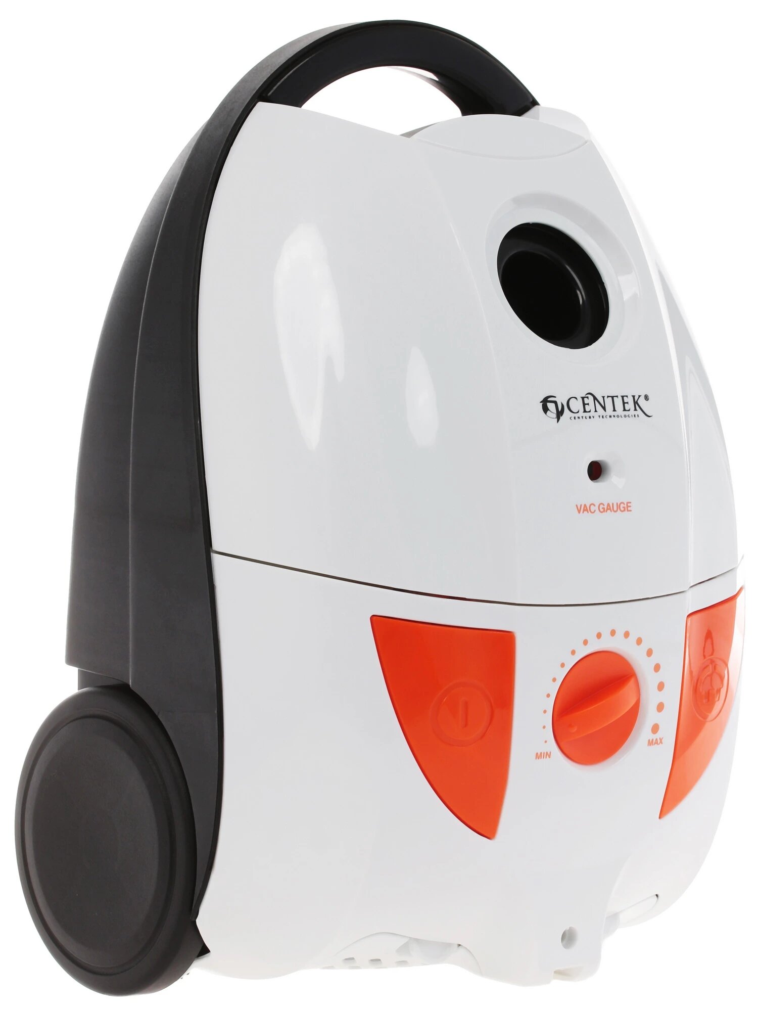 Пылесос Centek CT-2503, мощность 2000Вт, пылесборник 2.5 л, белый/оранжевый