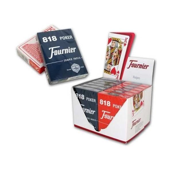 Настольная игра Fournier no 818 карты 2 jumbo index red/blue, красно-синий