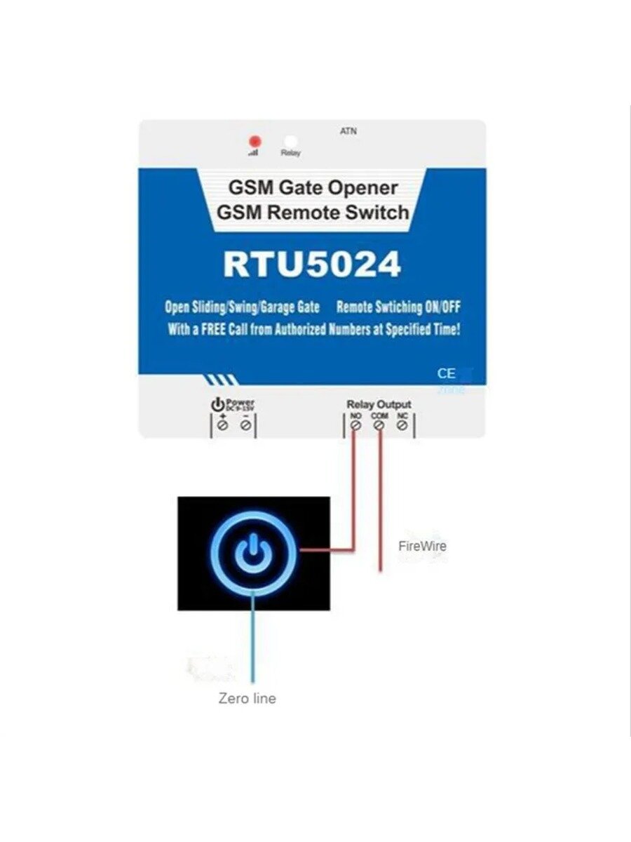 RTU5024 GSM реле открывания ворот переключатель беспроводной антенны дистанционного управления
