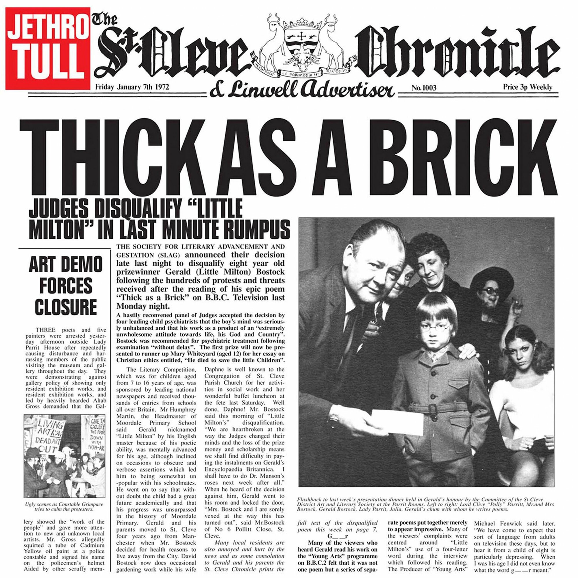 Jethro Tull: Thick As A Brick (Steven Wilson Remix) (LP), 2015, Chrysalis, Виниловая пластинка