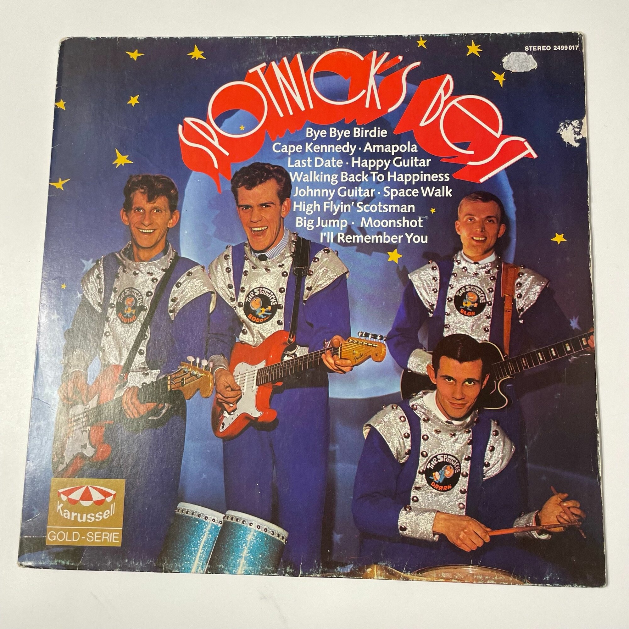 Винтажная виниловая пластинка LP The Spotnicks, Spotnick's Best (Германия 1971)