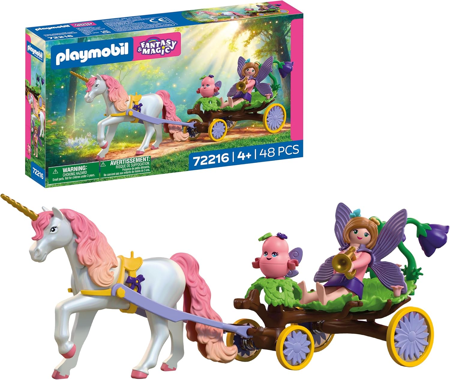 Конструктор Playmobil Fantasy & Magic - Карета с единорогом 48 эл. - Плеймобиль 72216