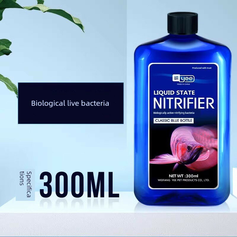 Компактные нитрифицирующие бактерии для очистки воды, 300 мл, для маленьких аквариумов и ухода за рыбами