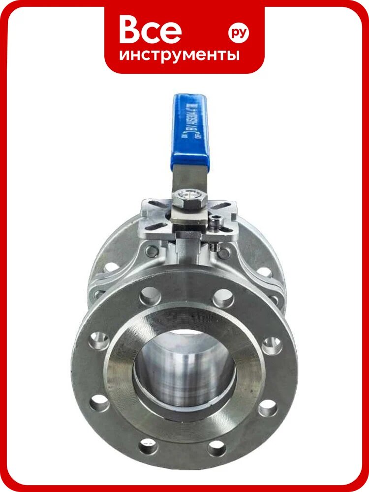 Кран шаровый фланцевый под привод NEWKEY нержавеющий (2PC), AISI316 DN 100 (4), (CF8), PN40, NK-BFtph(2PC)100/6 НФ-00023540