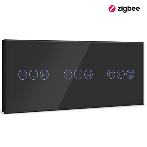 Переключатель шторы, переключатель стены ZigBee, умные жалюзи, приложение Tuya Smart Life Google Alexa