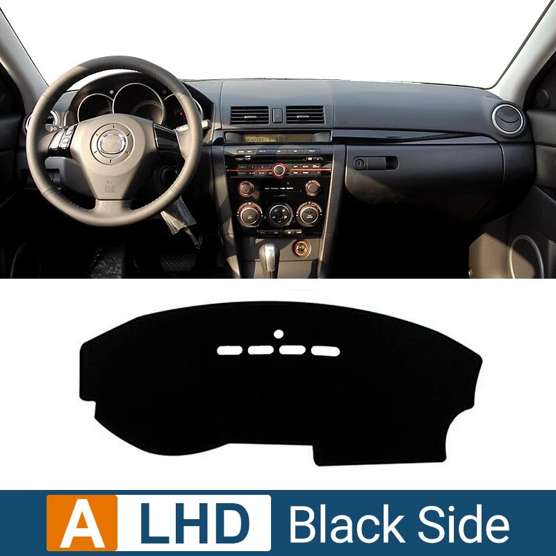 Накладка На Приборную Панель Mazda 3 BK 2003-2009, Коврик-солнцезащита, Нескользящая, УФ-стойкая, Защитная
