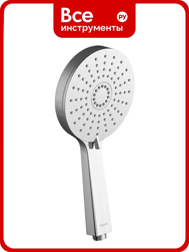 Душевая лейка Ravak Flat XXL 3 функции диаметр 140 мм 961.00, X07P344 00000050540