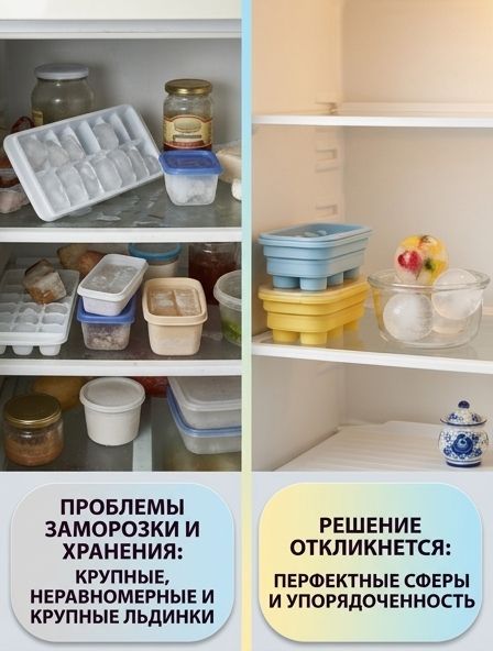 Форма для льда, 2 шт — фото 1