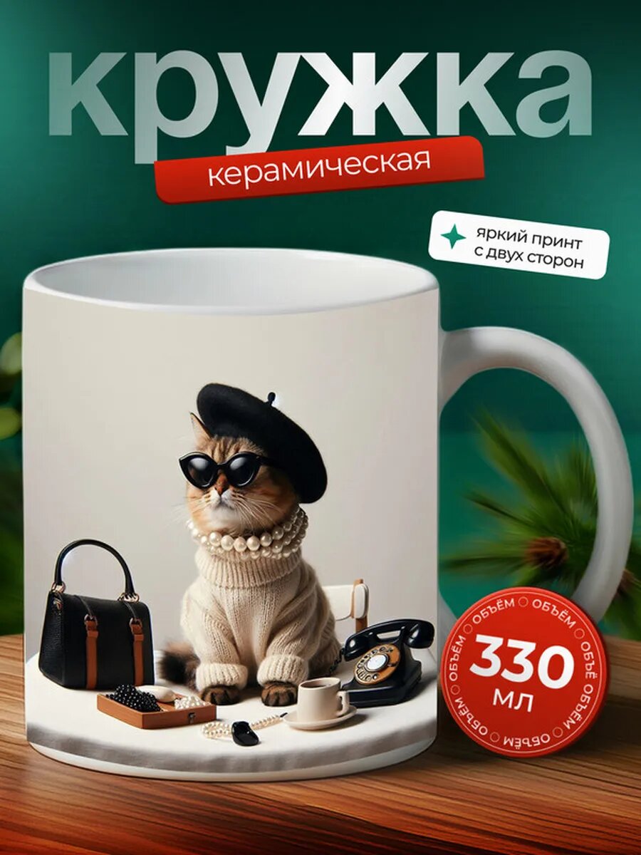 Кружка Шантильи-тиффани кот 32,