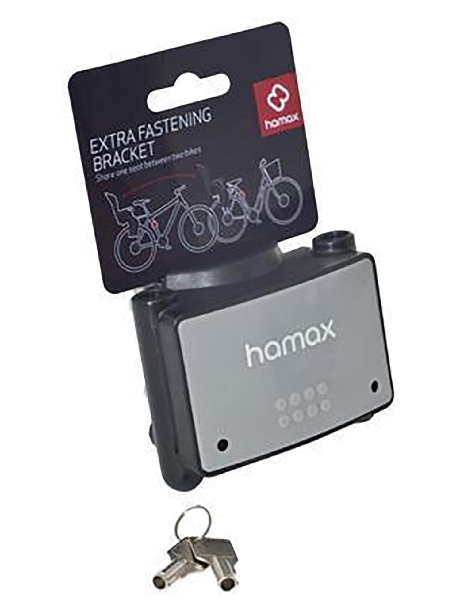 Фиксатор велокресла Hamax Fastening Bracket + Lock Grey