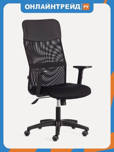 Изображение товара Кресло офисное Tetchair PRACTIC PLT, тканькож/зам, черный, TW-11 / W-11 / 36-6