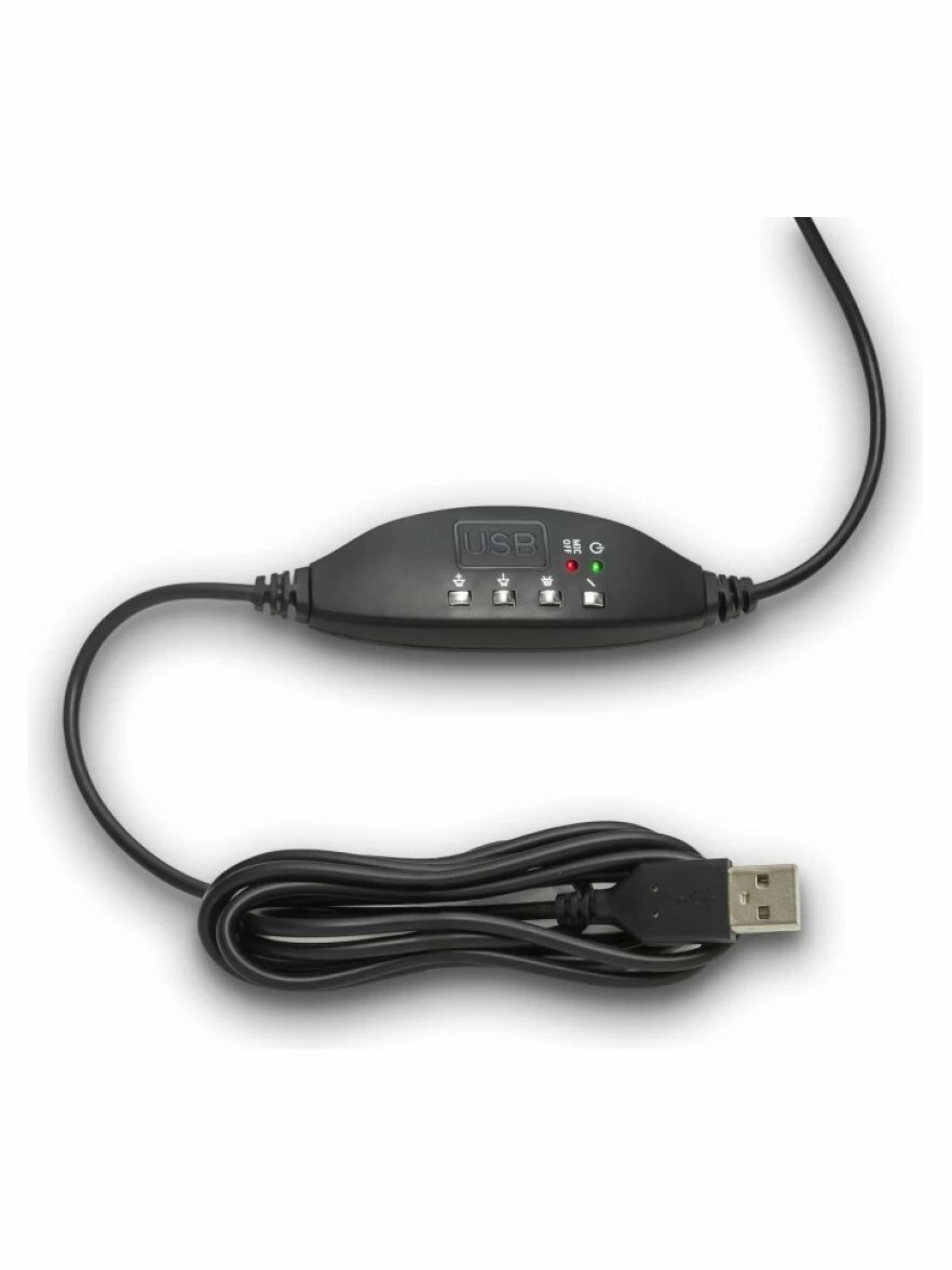 Гарнитура Exegate 960 USB STEREO, проводная (USB), черный — фото 1