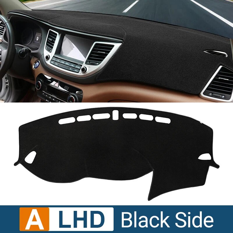 Накидка на приборную панель Hyundai Tucson TL 2015-2018, A LHD Black Side