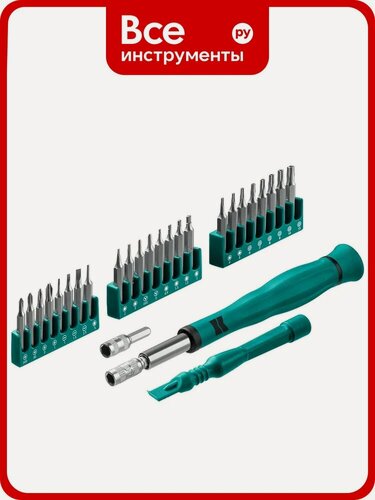Изображение товара Отвертка для точных работ KRAFTOOL Precision-28 со сменными битами, 28 предметов