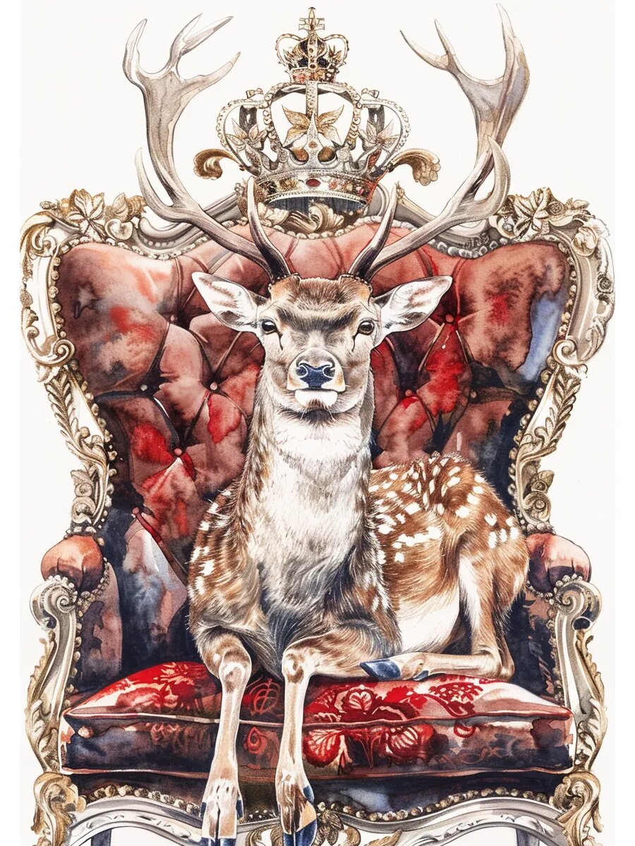 Оленья ферма, Английская королева 2, Плакат 30x42см