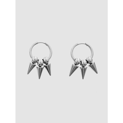 фото Серьги конго душа_brand, серебристый